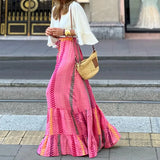 Spot Fall 2025 New Ladies Fashion Casual Bohemian Long