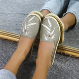 Cloth Shoes Women's Single Shoes New Canvas Shoes One Foot Soft Bottom Breathable Fisherman Shoes Flat Bottom Breathable Women's Cloth