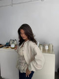 New Soft Stuff Lazy Velvet Buckle Jacket | Knitted Round Collar