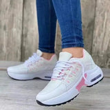 2025 New Casual Sneakers Women's Flying Slopes And Round Head With Mesh Breathable Women's