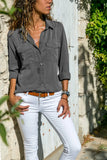 Women's Loose Lapel Long Sleeve