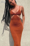 Sexy irregular bandage party dress Sleeveless backless spring summer maxi club dress Women dinner fashion dress
