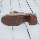Coarse-Heeled Slippers Women's New TEUM Explosive Belt Buckle Light Sandals Women In The Summer Of