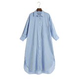 Women's Striped Shirt Dress