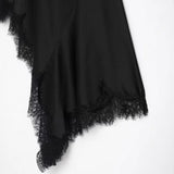 New Summer Women's Fashion Lace Silk-Sense Silk-Sense Dress
