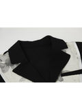 Women's Dress Vintage Korean Style Patchwork Long Dresses Fashion Harajuku Casual Black Print A-line Midi Dresses Clothes