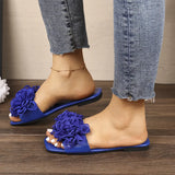 Flat Bottom Square Head Slippers Women New External Wearing Casual Light Beach Cool Slippers