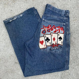 Hiphop New Spring Hip-Hop Style Straight Jeans With Loose Broad