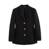 Spring New Fashion Temperament Waist Belt Thousand Bird Gait Suit Coat Women's