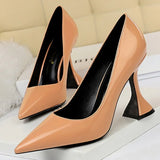 Shoes New Patent Leather Woman Pumps Fashion Women Shoes Banquet Shoes High Heels Spring Heeled Shoes Female Heels