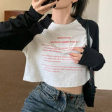 Vintage Raglan Sleeve Crop TopOutfit