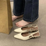 Sandals Women's Shoes Wear 2025 Spring And Autumn New Pointed Shallow Pedal Temperament Women's
