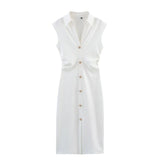 Women's 2025 Spring New Fashion Beaded Shirt Dress