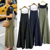 Trousers Loose Solid Color Wide