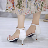 Zingj Korean High Heels Black Shoes 2023 Summer