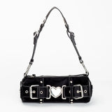 Y2K Heart Metal Chain Shoulder BagOutfit