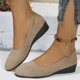 2025 New Large-Size Tip-Tloping Single Shoes Women's Bean Shoes Sports Casual