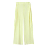 Women's Explosive Neck Vest + Wide Leg Trousers