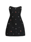 Design-Sensitive Dress Women 2025 Spring New Fashion Set High-End Feel Design Short Breast-Wearing Skirt