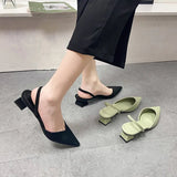Head Rear Mix With Heel Sandals Women's Summer New Bag Head Fashion Shoes Coarse Heel Cool Slippers