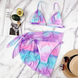 Zingj Tie-Dye Outside Single Swimsuit Bikini 2023 New Swimsuit Women's Split Swimsuit Burst Swimsuit