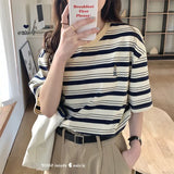 Aesthetic Stripe Short Sleeve TeeOutfit