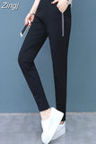 Pants Women Side-stripe Lace-up Harem Slim All-match Womens Soft Leisure Spring Trendy Ulzzang Simple Hot Sale Basic