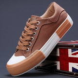 The Autumn Of 2025, The New Men's Shoes Korean Version Of The Fashion Trend Casual Men's Canvas Shoes Flat Soles Low-Top Shoes Men's