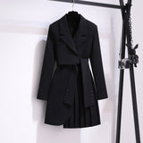 A Small Suit Dress Woman's Waist Thin Autumn French High-End Commuting Workplace Temperament Dress