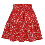 High Waist Vacation Fashion Printed Small Floral Short