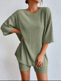 2025 Fashion Casual Spring Round-Neck Loose Women's Shorts