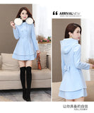 The 2025 Lady Hit The Color Collar Hair This Coat Nini Coat Ebay Korean Version Of The Repair