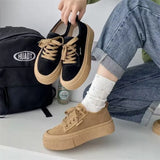 Trendy Shoes Women's New Retro Round Head Thick-Solle Casual Shoes Trendy Student Sneakers In The Fall Of