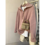 Gray Half-Zip Sweater Women Wear Soft-Creating Knitted Knitted Jacket Coat Tops In Autumn And