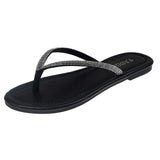 Bottom Water Drill Flip-Flops Women Flat And Light Outside Wearing Beach Cool Drag Womenshoes