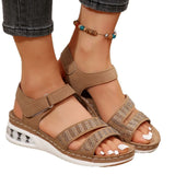 New Women's Summer Slopes And Thick-Soled Casual Sandals And Cold Sandal Slides Water Drill With Thick-Soled Sandals