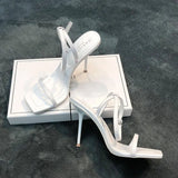 Selling High Heels With A Word With A New Korean Version Of Summer White High Heels In