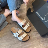 Boken Slippers Ms. Boken Wear The New Fish Mouth Korean Version Of The Buckle With A Cool Slippers High