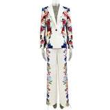 New Star Fashion Fresh Digital Printed Suit Jacket Set Two