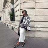 Women's Clothing Explosion Hit 6-Color Printed Cotton Jacket