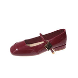 Women's Singles Shoes 2025 Spring And Autumn Square Head With Coarse Heel With Skirt Gentle Mary Treasure Shoes Temperament High