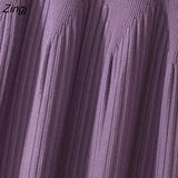 2022 Fashion Autumn Winter Warm Knitted Midi Long Pleated Skirt Women Korean Style Mid-Length High Waist Skirt