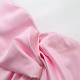 Women's Clothing 2025 Summer New Shoulder-Bossed Sexy Pink Shirt Shirt