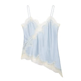 Women's 2025 Summer New Fashion Sexy Lace Decoration Underwear Blouse
