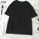 Women Short Sleeve T-shirts O-neck Embroidery Casual Simple Soft Korean Style Trendy Loose Tops Womens Sweet Girls Harajuku