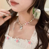 Heart Pearl Beaded
