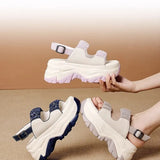 Sandals Women's New Summer 2025 New Fashion Retro Small Cozy Casual Thick-Solum Beach