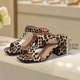 Cold Slippers Women Summer New Simple Fashion Large-Size Side Empty Coarse And Slippers
