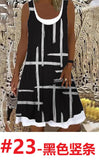 Women's 2025 Summer New Fashion Imitation Denim Vest Casual Print Sleeveless