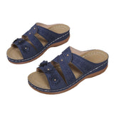 Female Slope And Fish Mouth Thick Soles Of Large Shoes Multi-Color Embroidered Cool Drag Women